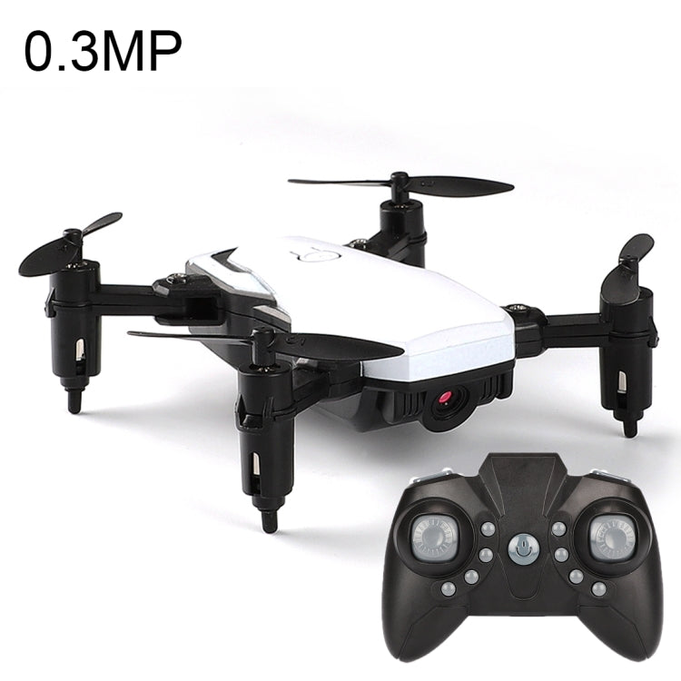 LF606 Wifi FPV Mini Quadcopter Foldable RC Drone with 0.3MP Camera & Remote Control, Support One Key Take-off / Landing, One Key Return, Headless Mode, Altitude Hold Mode(White)