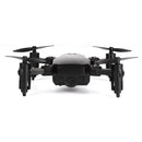 LF606 Wifi FPV Mini Quadcopter Foldable RC Drone with 2.0MP Camera & Remote Control, Support One Key Take-off / Landing, One Key Return, Headless Mode, Altitude Hold Mode(Black)