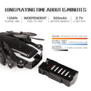 LF606 Wifi FPV Mini Quadcopter Foldable RC Drone with 2.0MP Camera & Remote Control, Support One Key Take-off / Landing, One Key Return, Headless Mode, Altitude Hold Mode(Black)