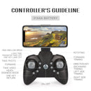 LF606 Wifi FPV Mini Quadcopter Foldable RC Drone with 2.0MP Camera & Remote Control, Support One Key Take-off / Landing, One Key Return, Headless Mode, Altitude Hold Mode(Red)