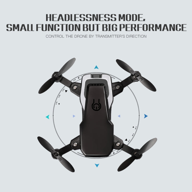 LF606 Wifi FPV Mini Quadcopter Foldable RC Drone with 2.0MP Camera & Remote Control, Support One Key Take-off / Landing, One Key Return, Headless Mode, Altitude Hold Mode(White)