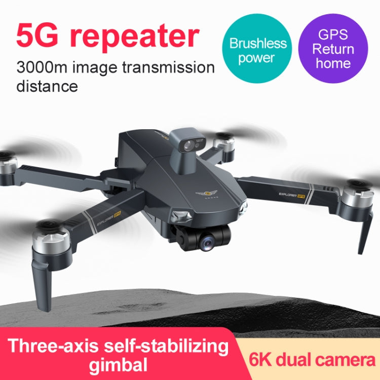 JJR/C X20 Pro 5G WiFi FPV 6K HD Dual Camera 3-Axis Gimbal RC Drone