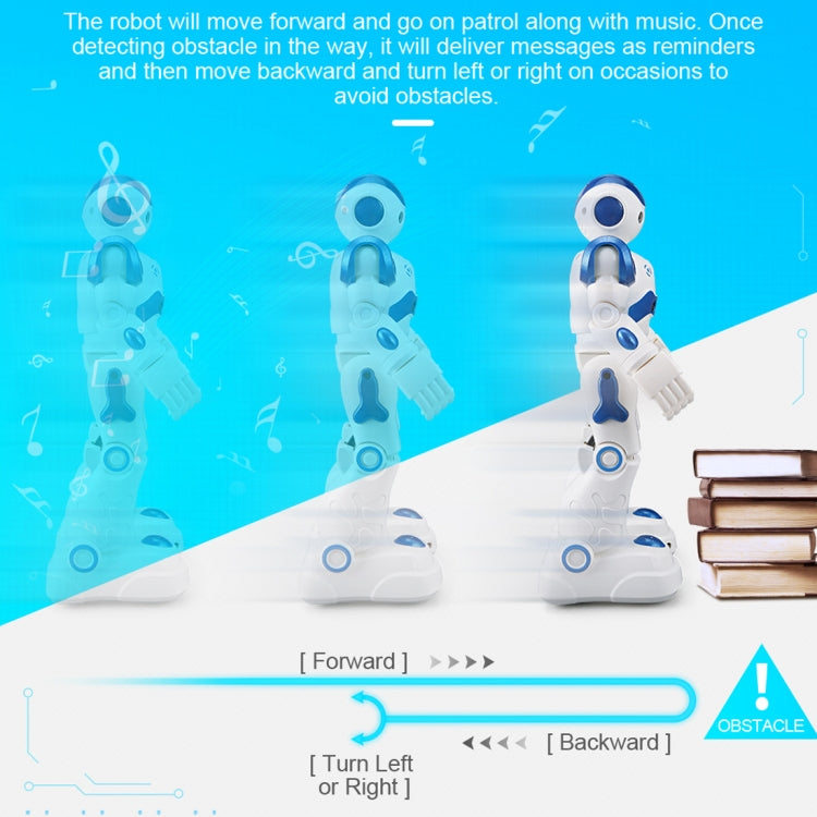 JJR/C R2 CADY WIDA RC Robot Gesture Sensor Dancing Intelligent Program Toy Gift for Children Kids Entertainment with Remote Control(Blue)
