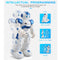 JJR/C R2 CADY WIDA RC Robot Gesture Sensor Dancing Intelligent Program Toy Gift for Children Kids Entertainment with Remote Control(Blue)