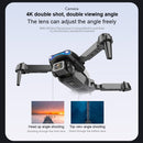 E99 Max 2.4G WiFi Foldable 4K HD Camera RC Drone Quadcopter Toy, Dual Camera (Orange)