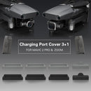 Sunnylife M2-DC276 Drone Body + Battery Charging Port Silicone Cover for DJI Mavic 2 Pro / Zoom(Black)