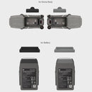 Sunnylife M2-DC276 Drone Body + Battery Charging Port Silicone Cover for DJI Mavic 2 Pro / Zoom(Black)