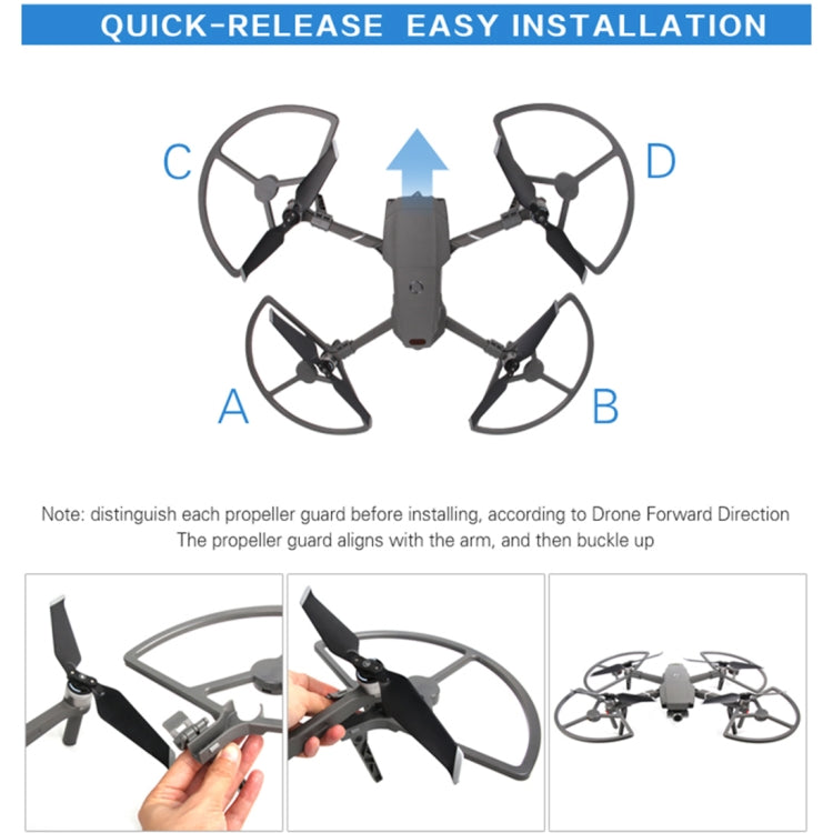 Sunnylife M2-KC319 Propeller Guards with Landing Gears & LED Light for DJI Mavic 2 Pro / Zoom