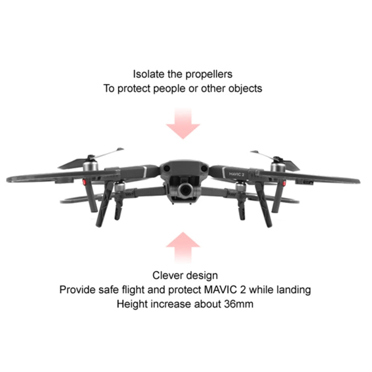 Sunnylife M2-KC319 Propeller Guards with Landing Gears & LED Light for DJI Mavic 2 Pro / Zoom