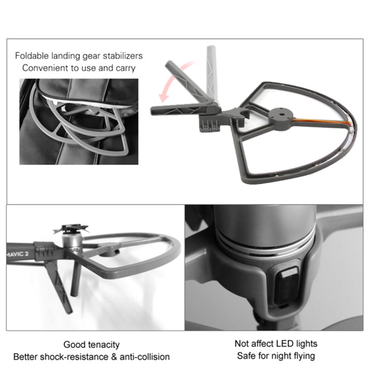 Sunnylife M2-KC319 Propeller Guards with Landing Gears & LED Light for DJI Mavic 2 Pro / Zoom