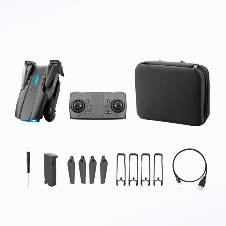K3 E99 Pro Mini Drone Three-sided Obstacle Avoidance Foldable Quadcopter Toy(Black)