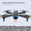 K3 E99 Pro 4K Mini Drone Helicopter Three-sided Obstacle Avoidance Foldable Quadcopter Toy, Single Camera(Black)
