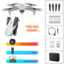 K3 E99 Pro 4K Mini Drone Helicopter Three-sided Obstacle Avoidance Foldable Quadcopter Toy, Single Camera(Grey)
