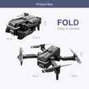 KK1 4K 2.4G 4CH 6 Axis Mini Drone Wifi FPV Foldable Aircraft Fly Toy, Dual Cameras