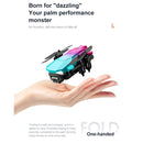 KK9 2.4G 4K Wifi FPV Foldable RC Obstacle Avoidance Quadcopter Toy, Single Camera (Orange)