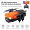 KK9 2.4G 4K Wifi FPV Foldable RC Optical Flow Obstacle Avoidance Quadcopter Toy, Dual Camera (Orange)