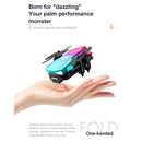 KK9 2.4G 4K Wifi FPV Foldable RC Optical Flow Obstacle Avoidance Quadcopter Toy, Dual Camera (Orange)