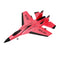JJR/C FX620 SU35 RC Remote Control Airplane 2.4G RC Plane Glider Airplane EPP Foam Toys, with Lights(Red)