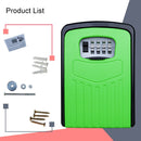 Large Password Lock Metal Storage Box Villa Security Box Wall Cabinet Safety Box(Green)