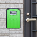 Large Password Lock Metal Storage Box Villa Security Box Wall Cabinet Safety Box(Green)