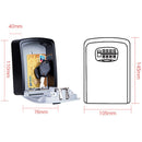 Large Password Lock Metal Storage Box Villa Security Box Wall Cabinet Safety Box(Grey)