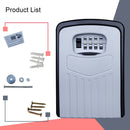 Large Password Lock Metal Storage Box Villa Security Box Wall Cabinet Safety Box(Grey)
