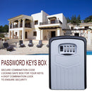 Large Password Lock Metal Storage Box Villa Security Box Wall Cabinet Safety Box(Blue)