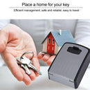 Large Password Lock Metal Storage Box Villa Security Box Wall Cabinet Safety Box(Red)