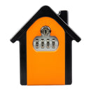 Hut Shape Password Lock Storage Box Security Box Wall Cabinet Safety Box, with 1 Key(Orange)