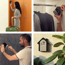 Hut Shape Password Lock Storage Box Security Box Wall Cabinet Safety Box, with 1 Key(Grey)