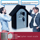 Hut Shape Password Lock Storage Box Security Box Wall Cabinet Safety Box, with 1 Key(Grey)