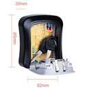 Password Lock Metal Storage Box Door Security Box Wall Cabinet Key Safety Box(Yellow)