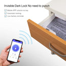 T1 APP Smart Drawer Lock Invisible Lock, Only Supports Remote Authorization to Unlock(White)