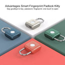Original Xiaomi Youpin Advantages Smart Fingerprint Lock Padlock Kitty(Cyanstone Green)