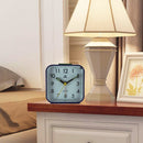 Square Mute Alarm Clock Mini Bedside Office Electronic Clock(Black)