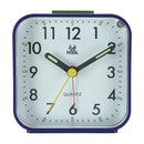 Square Mute Alarm Clock Mini Bedside Office Electronic Clock(Blue)