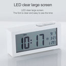 Automatic Night Light Electronic Clock Large Screen Adjustable Backlight Alarm Clock (Black)
