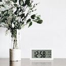 Automatic Night Light Electronic Clock Large Screen Adjustable Backlight Alarm Clock (Blue)