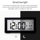 Automatic Night Light Electronic Clock Large Screen Adjustable Backlight Alarm Clock (White)