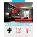 TS-9210 Digital Mirror Projection Alarm Clock With FM Radio & Temperature Humidity