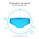 Women Fashion Silicone Swim Trunks (Red)