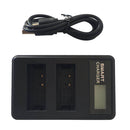 1 Dual LCD Display Battery Charger For Canon LP-E10 T6 T5 T3 EOS 1100D 1200D Hot