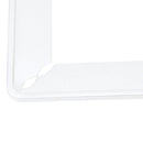 2 PCS Simple and Beautiful Car License Plate Frame Holder Universal License Plate Holder Car Accessories(Silver)