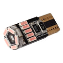 2 PCS DC 12V 2W 240LM 5500K T10-4014-15SMD Car Width Lamp Clearance Light Parking Lightsï¼ˆPink Lightï¼‰