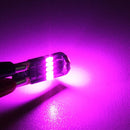 2 PCS DC 12V 2W 240LM 5500K T10-4014-15SMD Car Width Lamp Clearance Light Parking Lightsï¼ˆPink Lightï¼‰