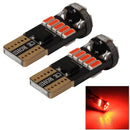 2 PCS DC 12V 2W 240LM 5500K T10-4014-15SMD Car Width Lamp Clearance Light Parking Lightsï¼ˆRed Lightï¼‰