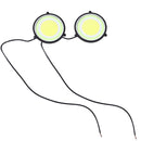 2 PCS DC 12V 10W 6000K Circular Car DRL Daytime Running Lights Lamp(White Light + Ice Blue Light)