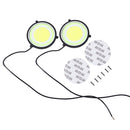 2 PCS DC 12V 10W 6000K Circular Car DRL Daytime Running Lights Lamp(White Light + Ice Blue Light)