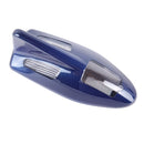 Solar Colorful Light Anti Collision Shark Fin Car Taillight LED Flash Warning Light Caution Light(Dark Blue)