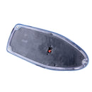 Solar Colorful Light Anti Collision Shark Fin Car Taillight LED Flash Warning Light Caution Light(Dark Blue)